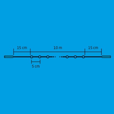 Ghirlandă cu LED, cu legare în serie, 10 m / 200 LED-uri albe, lumină caldă - DLI 200/WW